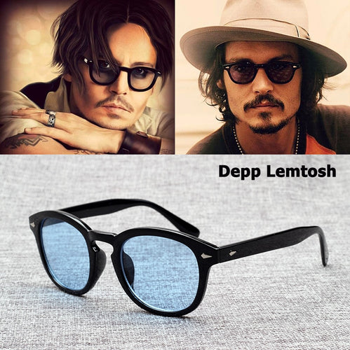 JackJad 2018 Fashion Johnny Depp Lemtosh Style Sunglasses Vintage Round Tint Ocean Lens Brand Design Sun Glasses Oculos De Sol