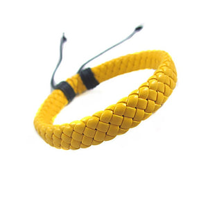 Rope  Men  Hand-woven  Fashion  Bracelet  Bangle  Surfer  Multi-color  Cuff  Adjustable 1 piece  Simple  Leather  Unisex