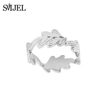 Load image into Gallery viewer, SMJEL 2019 New Fashion Boho Double Lines V Chevron Rings For Women&#39;s Gift Simple Geometric Bague Dainty Rings Femme Jewelry R248