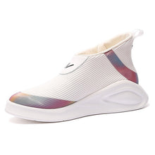 Load image into Gallery viewer, Dumoo Women Sneakers Shoes Mixed Color Breathable Casual White Shoes Heel 4cm Platform Lady Shoes Zapatillas Mujer Trainers