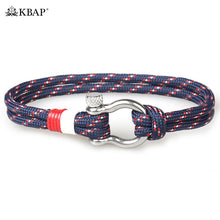 Load image into Gallery viewer, KBAP Women Men Fashion Rope Wrap Bracelet Nautical Marine Survival Wristband Bracelets Bangles Friendship Favor Gifts for Boy