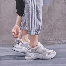 Load image into Gallery viewer, Dumoo 2019 Spring Sneakers Women Shoes Breathable Casual High Heel 6cm Platform White Shoes Lady Shoes Zapatillas Mujer Trainers