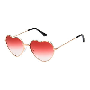 Classy Love Glasses Women Designer Sunglasses Heart Metal Frame Fashion Ladies Eyewear