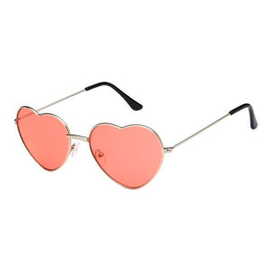 Classy Love Glasses Women Designer Sunglasses Heart Metal Frame Fashion Ladies Eyewear