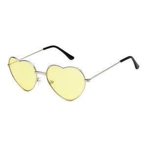 Classy Love Glasses Women Designer Sunglasses Heart Metal Frame Fashion Ladies Eyewear