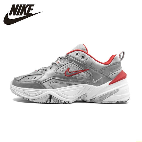 Nike W M2K Tekno Woman Running Shoes Silver Grey Air Cushion Casual Shoes Comfortable Sneakers #BQ3378-001