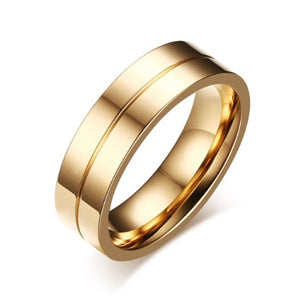 ZORCVENS 2019 New Gold-Color CZ Wedding Rings Lover's Cubic Zirconia Stainless Steel Romantic Ring Jewelry