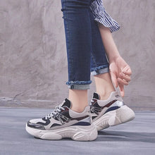 Load image into Gallery viewer, Dumoo 2019 Spring Sneakers Shoes Women Fashion Casual Heel 4cm Platform Ladies Running Shoes Female Zapatillas Mujer Trainers