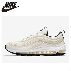 Nike Air Max 97 New Arrival Women Running Shoes Air Cushion Phantom Desert Bullet Yellowish Comfortable Sneakers #921733-007